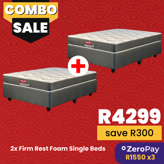 2x Firm Rest Foam Single Sets